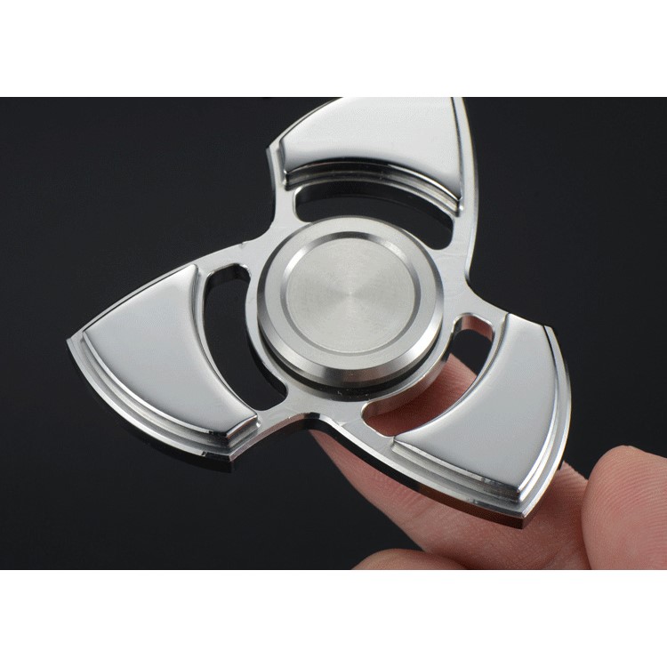 XOSOY Tri Fidget Spinner Stainless Steel Finger Toy Stress Reducer Relieve Anxiety and Boredom-6