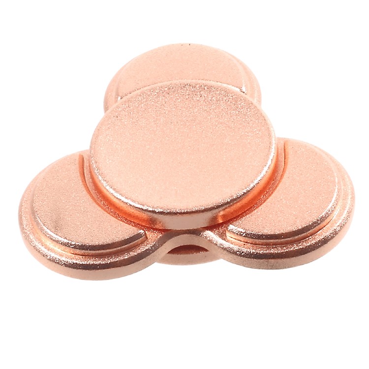 Cute Panda Shape Tri-Spinner Fidget Spinner Finger Toy EDC Focus Toy - Rose Gold-4