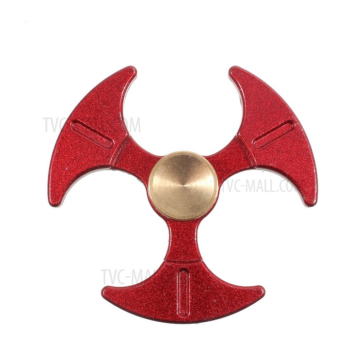 Shovel Pattern Fast Bearing Metal Spinner Fidget Hand Spinner EDC Focus Toy - Red-4