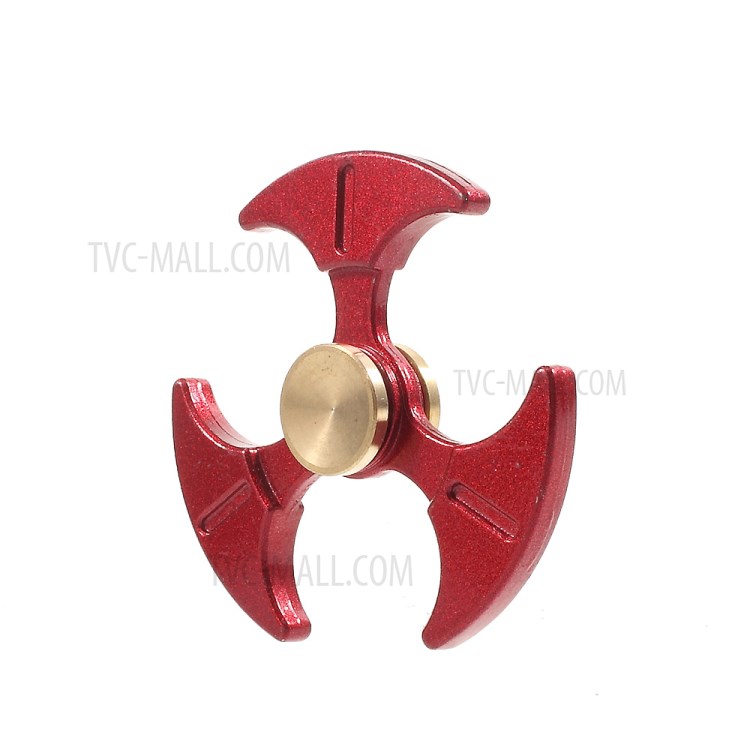 Shovel Pattern Fast Bearing Metal Spinner Fidget Hand Spinner EDC Focus Toy - Red-5