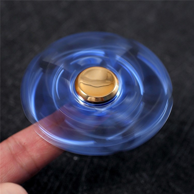 EDC Pentagon Spinner Fidget Spinner Finger Toy ADHD Focus Toy - Blue-2
