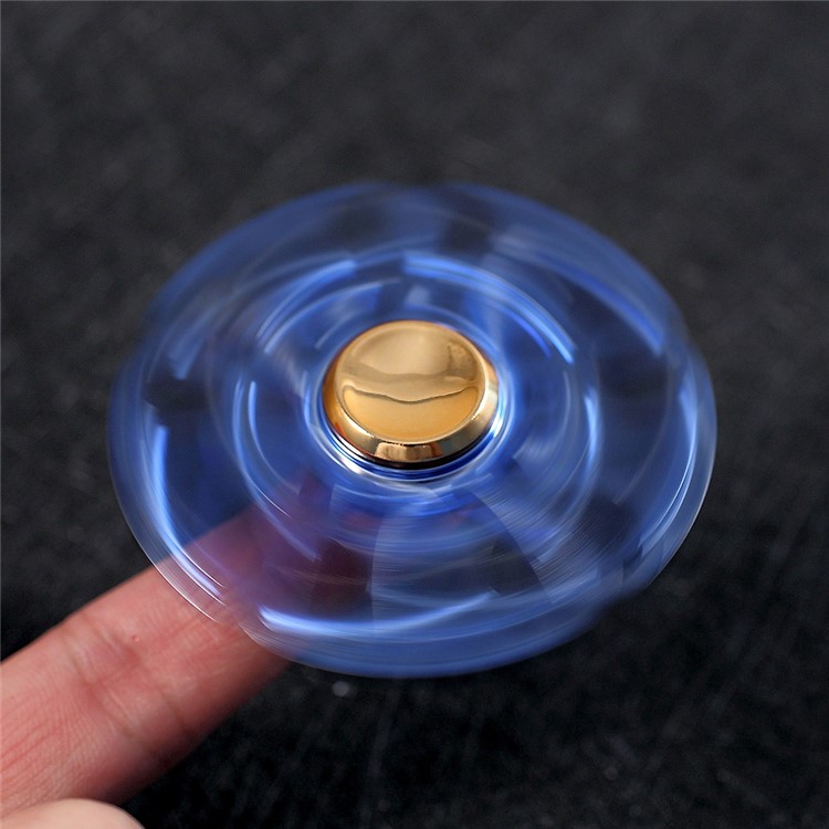 EDC Pentagon Spinner Fidget Spinner Finger Toy ADHD Focus Toy - Blue-3