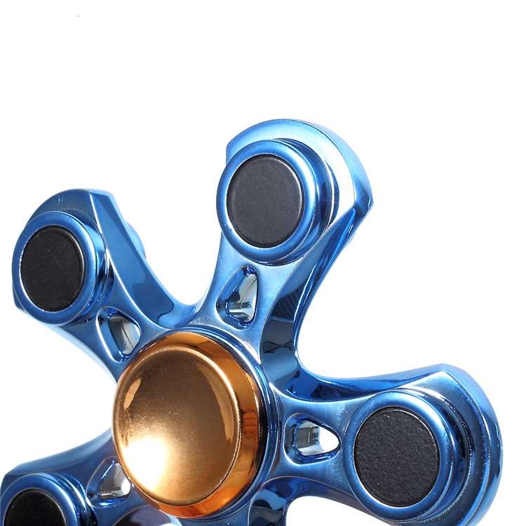 EDC Pentagon Spinner Fidget Spinner Finger Toy ADHD Focus Toy - Blue-9