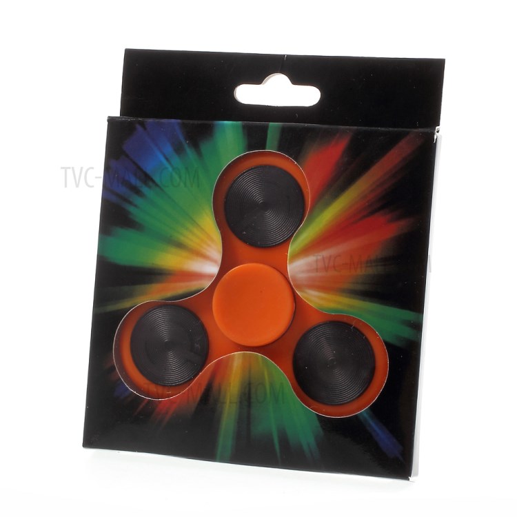 Smart LED Light Tri-Spinner Fidget High Speed Bearing Hand Spinner - Orange-11
