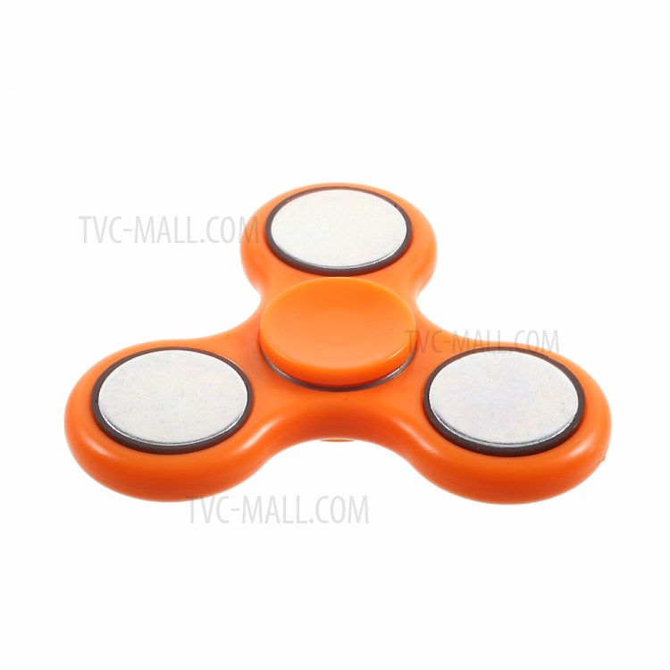 Smart LED Light Tri-Spinner Fidget High Speed Bearing Hand Spinner - Orange-6