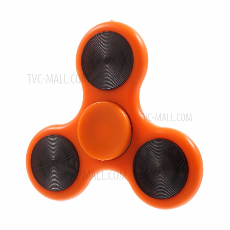 Smart LED Light Tri-Spinner Fidget High Speed Bearing Hand Spinner - Orange-7