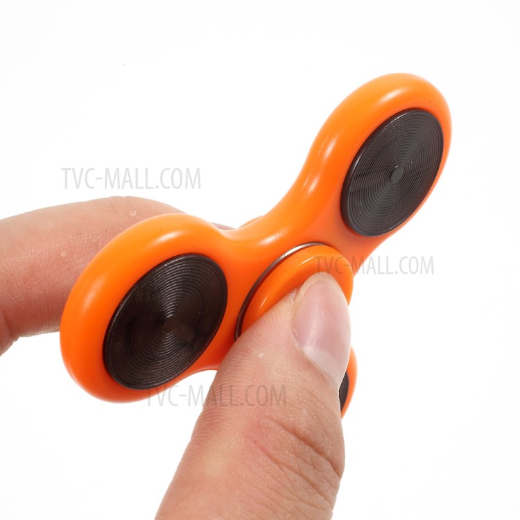 Smart LED Light Tri-Spinner Fidget High Speed Bearing Hand Spinner - Orange-9