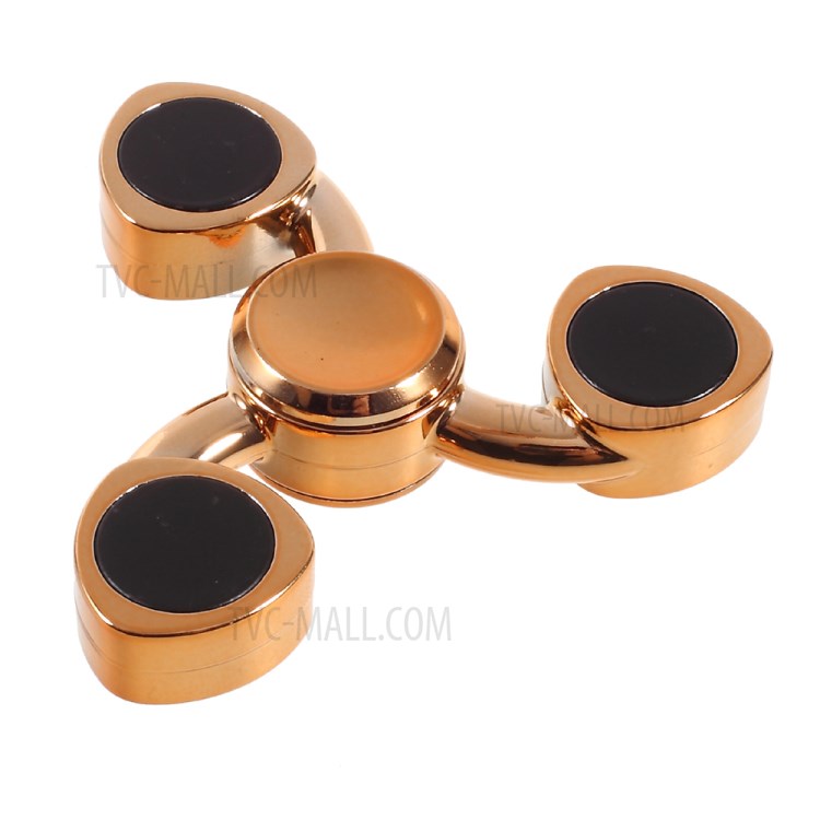 Tri-Spinner Fidget Toy EDC Focus Toy Fast Bearing - Gold-1