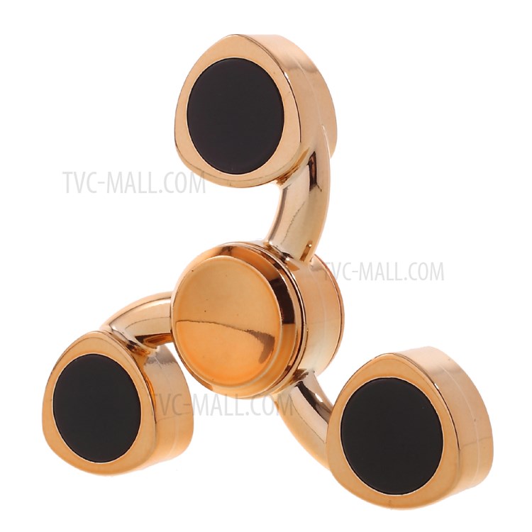 Tri-Spinner Fidget Toy EDC Focus Toy Fast Bearing - Gold-3