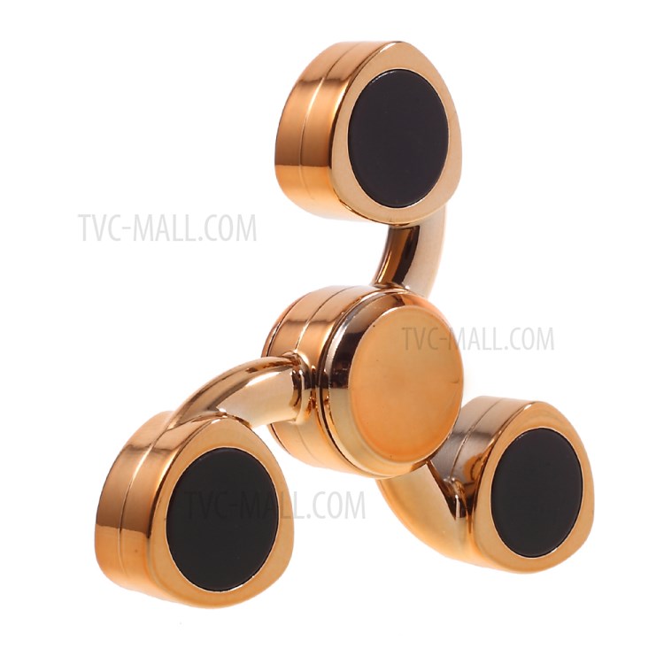 Tri-Spinner Fidget Toy EDC Focus Toy Fast Bearing - Gold-4