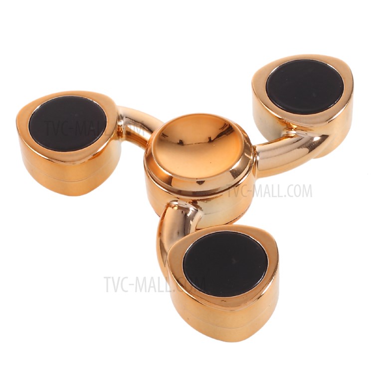 Tri-Spinner Fidget Toy EDC Focus Toy Fast Bearing - Gold-6