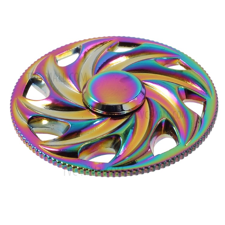 Colorized Hot Wheels Shape Aluminum Alloy Spinner Fidget Spinner Finger Toy EDC Focus Toy-1