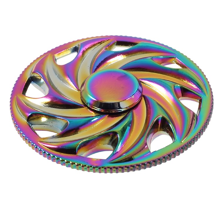 Colorized Hot Wheels Shape Aluminum Alloy Spinner Fidget Spinner Finger Toy EDC Focus Toy-2