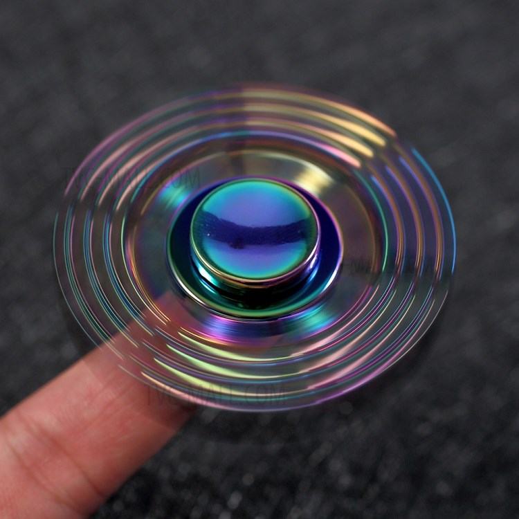 Colorful Pattern Metal Hand Spinner Fidget Hexagon Fingertip Gyroscope EDC Focus Toy-4