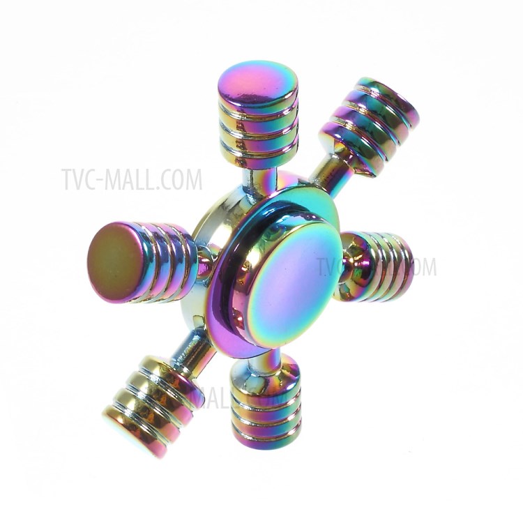 Colorful Pattern Metal Hand Spinner Fidget Hexagon Fingertip Gyroscope EDC Focus Toy-7
