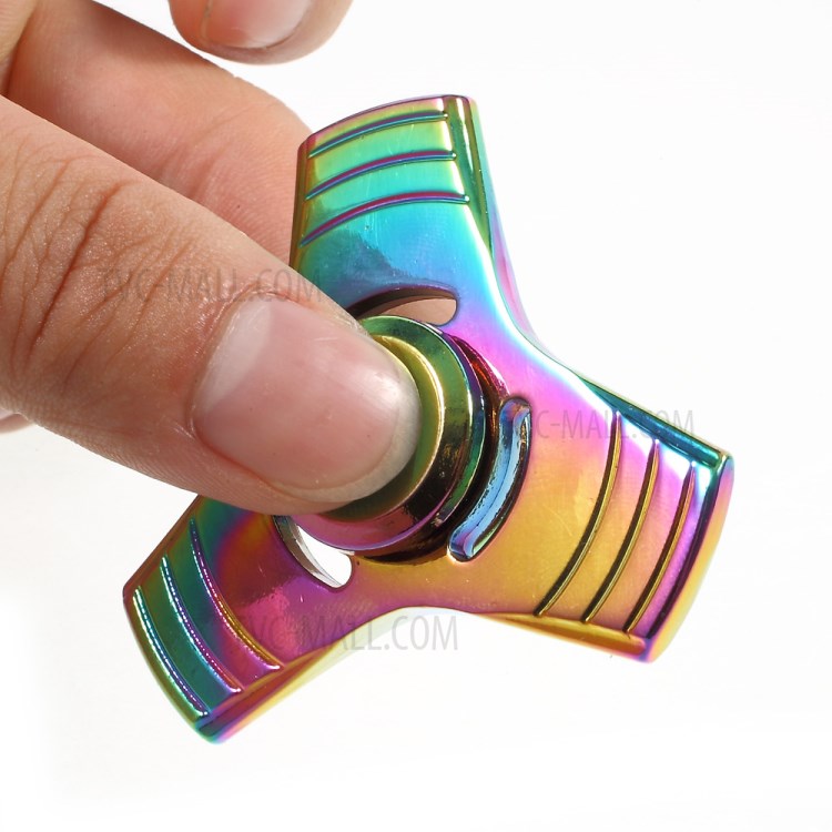 Colorized Metal Fidget Spinner Tri-Spinner Finger Toy EDC Focus Toy-10