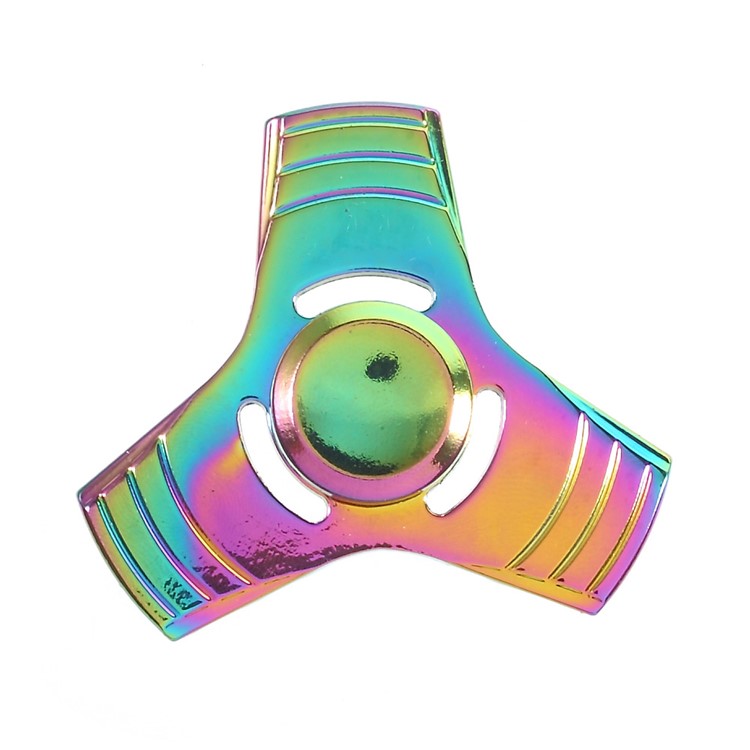 Colorized Metal Fidget Spinner Tri-Spinner Finger Toy EDC Focus Toy-5
