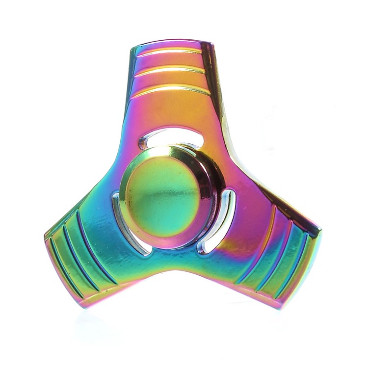 Colorized Metal Fidget Spinner Tri-Spinner Finger Toy EDC Focus Toy-6