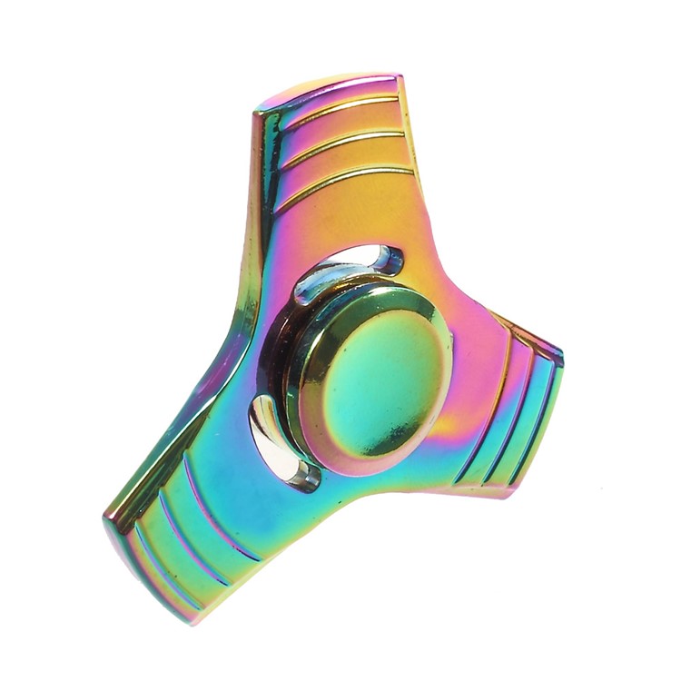 Colorized Metal Fidget Spinner Tri-Spinner Finger Toy EDC Focus Toy-7
