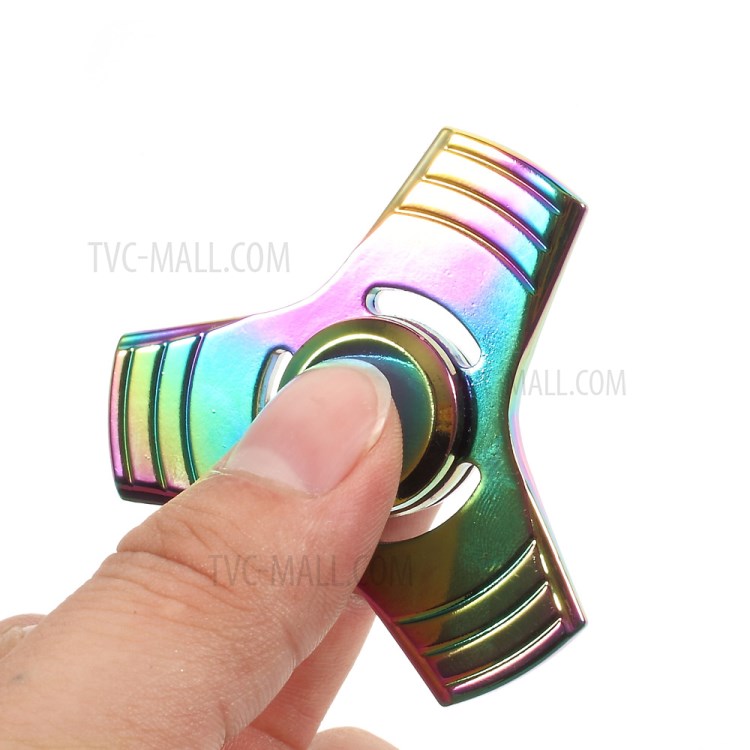 Colorized Metal Fidget Spinner Tri-Spinner Finger Toy EDC Focus Toy-9
