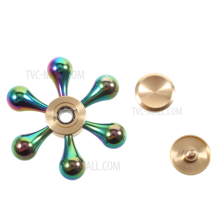 Colorful Metal Hexagon Fingertip Gyroscope Hand Spinner Fidget EDC Focus Toy-11