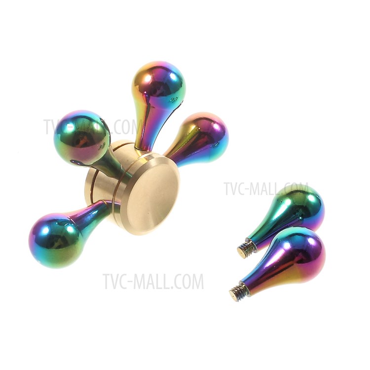 Colorful Metal Hexagon Fingertip Gyroscope Hand Spinner Fidget EDC Focus Toy-13