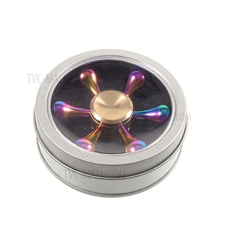 Colorful Metal Hexagon Fingertip Gyroscope Hand Spinner Fidget EDC Focus Toy-15