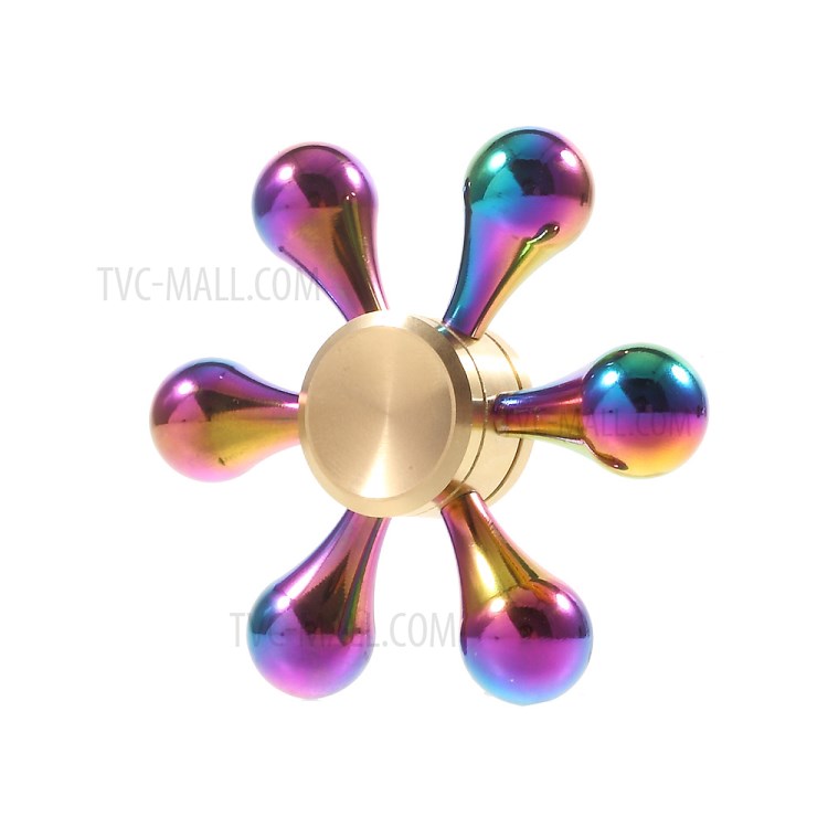 Colorful Metal Hexagon Fingertip Gyroscope Hand Spinner Fidget EDC Focus Toy-6