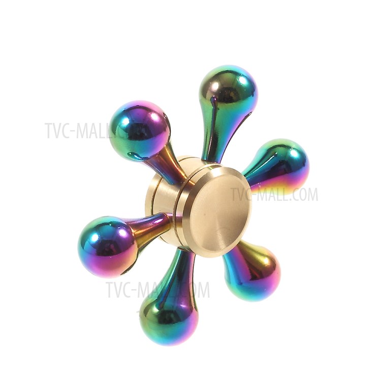 Colorful Metal Hexagon Fingertip Gyroscope Hand Spinner Fidget EDC Focus Toy-7
