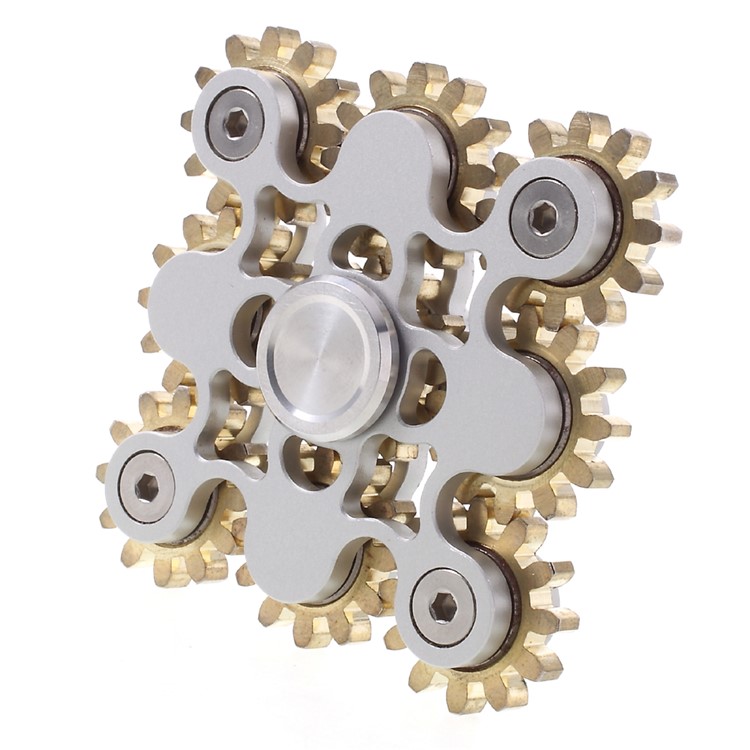 Nine 9 Gears Metal Hands Fidget Spinner EDC Fidget Toy Stress Reducer-3