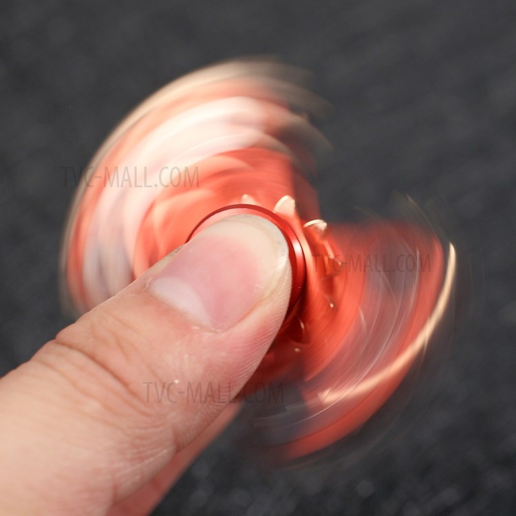 Gear Pattern Metal Fidget Spinner Toy Stress Relief High Speed Hand Spinner - Red-2