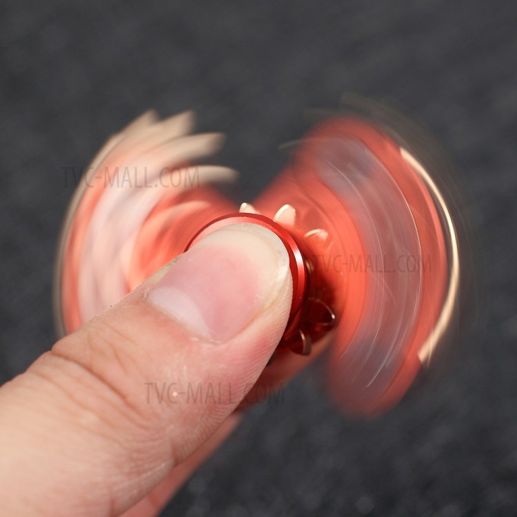 Gear Pattern Metal Fidget Spinner Toy Stress Relief High Speed Hand Spinner - Red-4