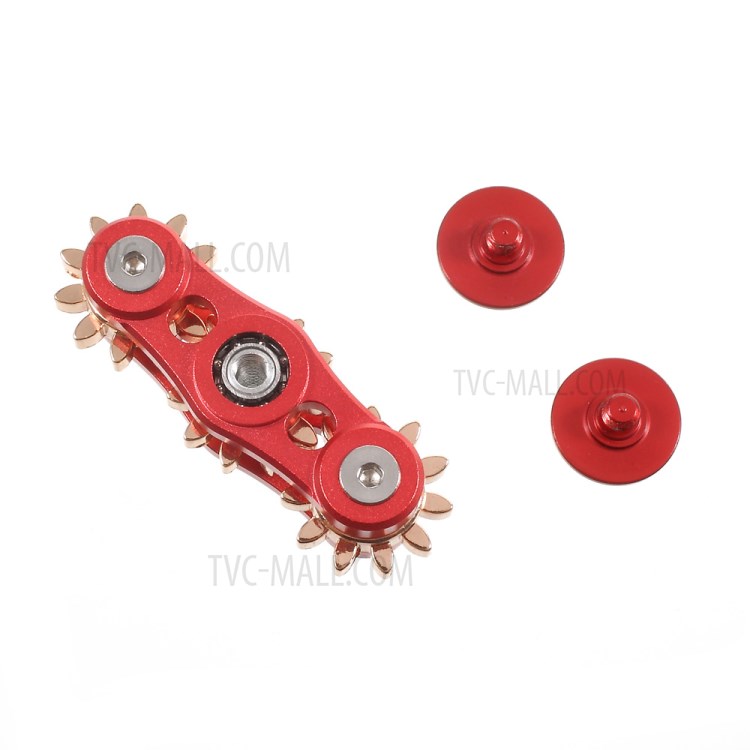 Gear Pattern Metal Fidget Spinner Toy Stress Relief High Speed Hand Spinner - Red-8