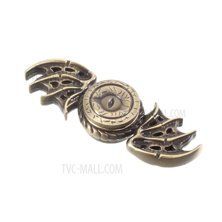 Dragon Pattern EDC Focus Toy Metal Fast Bearing Spinner Fidget Hand Spinner - Bronze-1