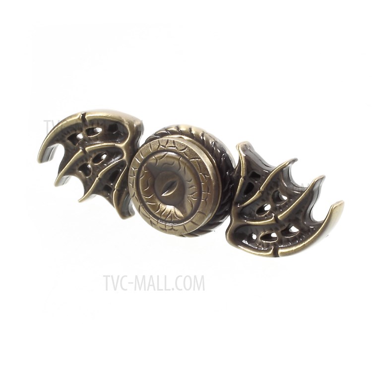 Dragon Pattern EDC Focus Toy Metal Fast Bearing Spinner Fidget Hand Spinner - Bronze-6