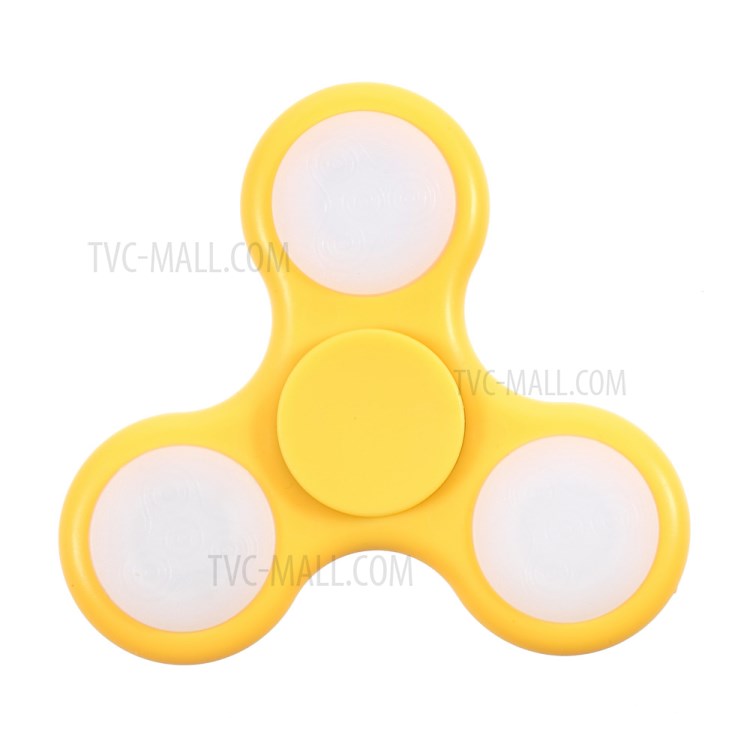 Fidget Spinner Tri-Spinner Toy Stress Reducer Relieve Anxiety and Boredom - Yellow-5