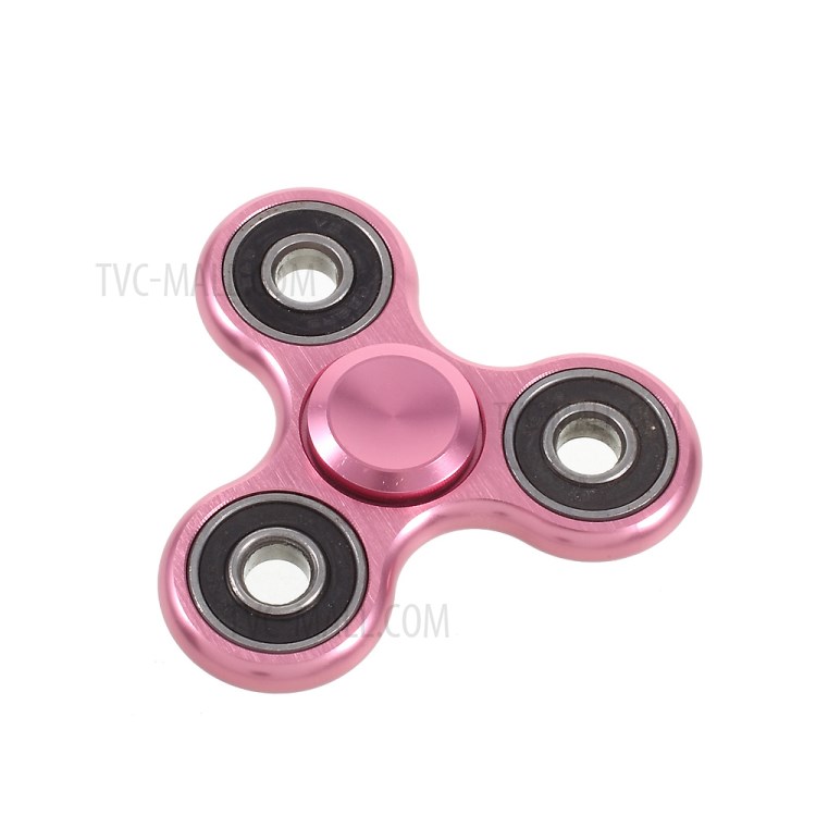 Aluminum Alloy Tri-Spinner Fidget Spinner Toy Stress Reducer Relieve Anxiety and Boredom - Rose Gold-1