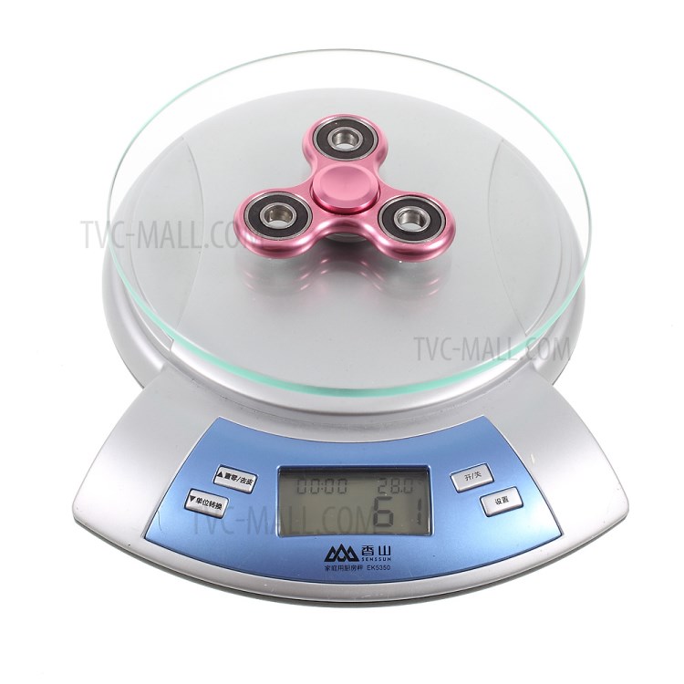 Aluminum Alloy Tri-Spinner Fidget Spinner Toy Stress Reducer Relieve Anxiety and Boredom - Rose Gold-8
