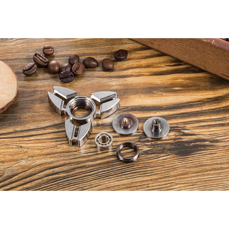 Pure Copper Tri-Spinner Fidget Toy EDC Focus Toy Fast Bearing - Gold-8