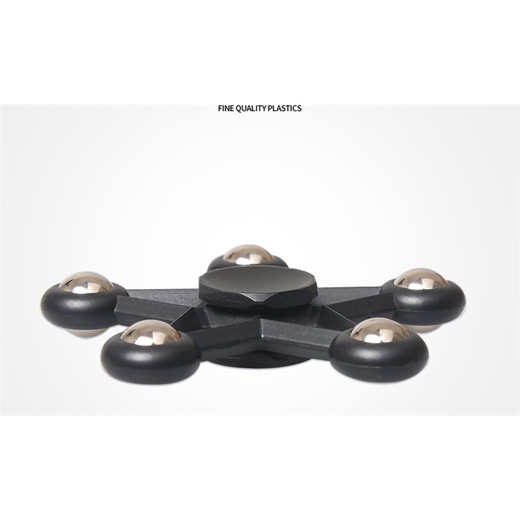 Five-pointed Star Steel Ball Fidget Spinner Hand Spinner Stress and Anxiety Relief Toy - Black-6