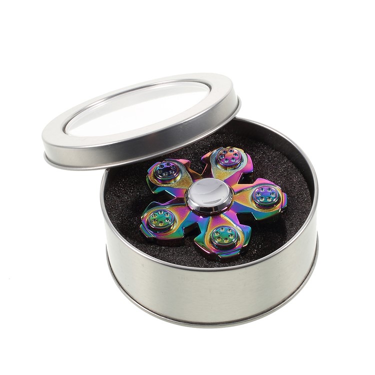 Colorized Fidget Spinner Hand Spinner Stress and Anxiety Relief EDC Focus Toy-10