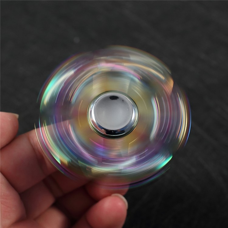 Colorized Fidget Spinner Hand Spinner Stress and Anxiety Relief EDC Focus Toy-3