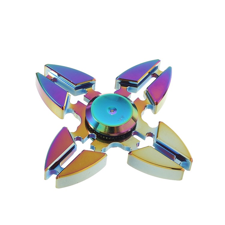 Colorized EDC Aluminum Quadrangle Spinner Fidget Spinner for ADHD Anxiety and Boredom-1