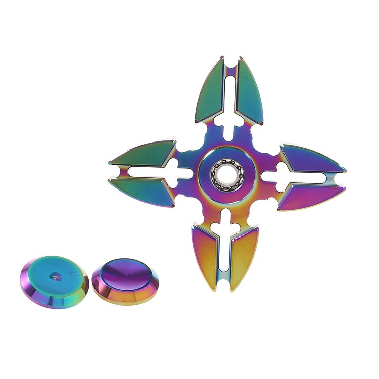 Colorized EDC Aluminum Quadrangle Spinner Fidget Spinner for ADHD Anxiety and Boredom-10
