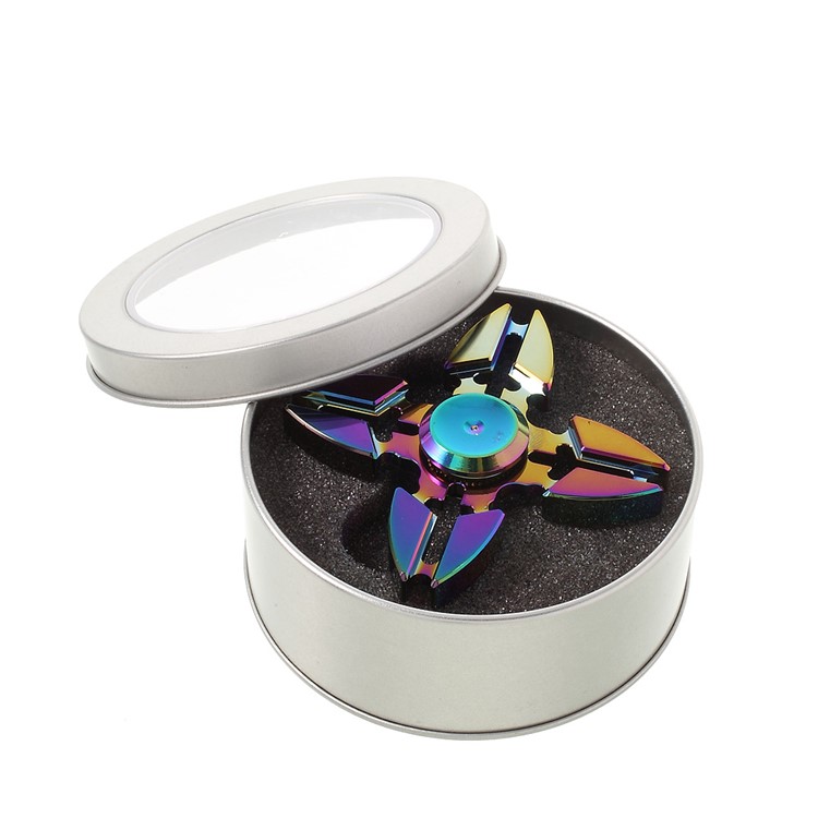 Colorized EDC Aluminum Quadrangle Spinner Fidget Spinner for ADHD Anxiety and Boredom-12