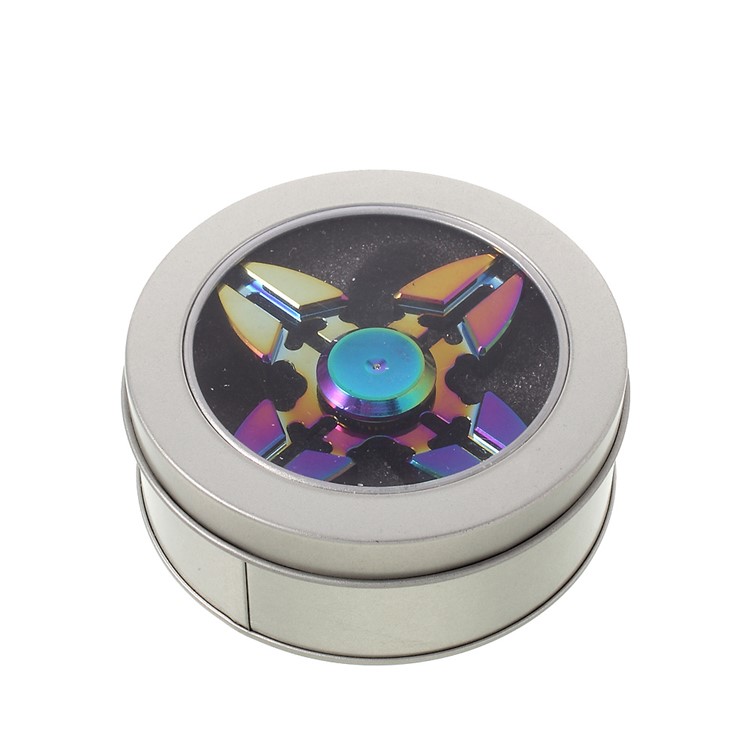 Colorized EDC Aluminum Quadrangle Spinner Fidget Spinner for ADHD Anxiety and Boredom-13