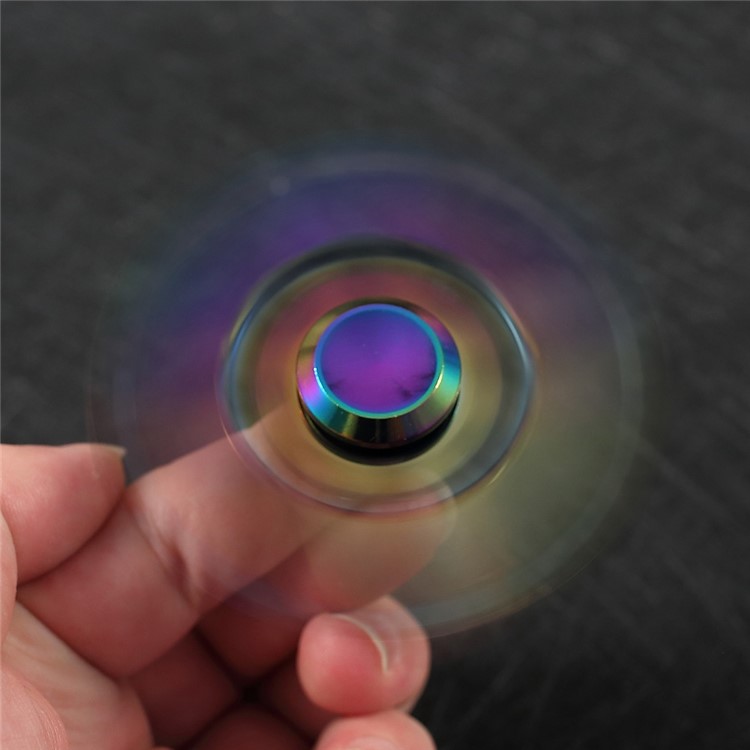 Colorized EDC Aluminum Quadrangle Spinner Fidget Spinner for ADHD Anxiety and Boredom-4