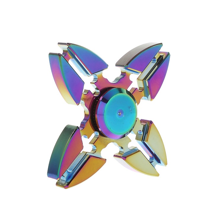 Colorized EDC Aluminum Quadrangle Spinner Fidget Spinner for ADHD Anxiety and Boredom-6