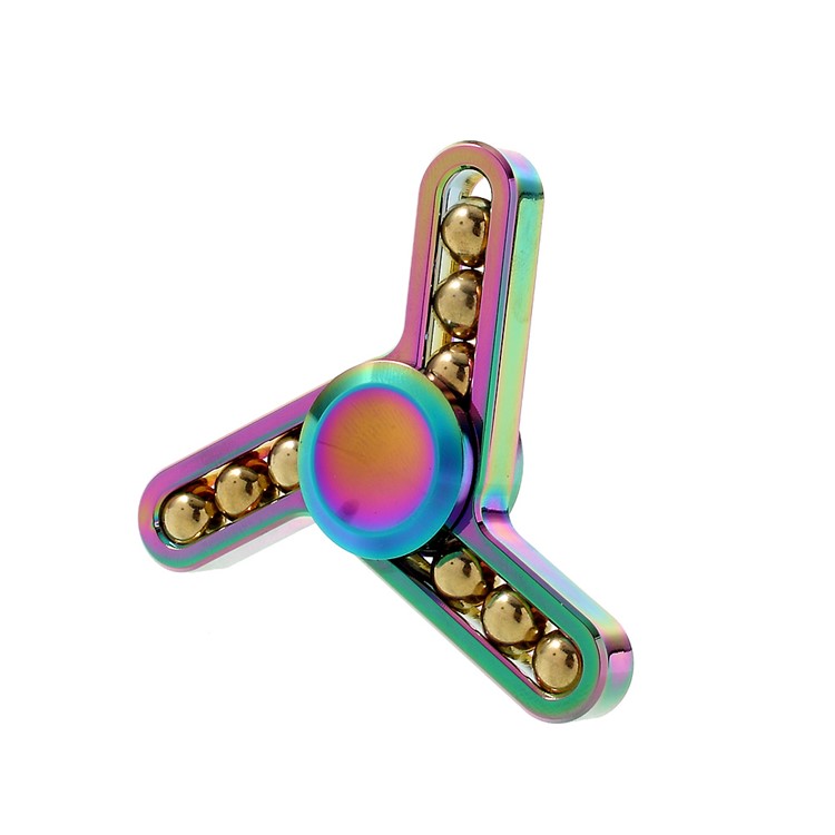 9 Steel Balls Colorized Tri-Spinner Fidget Toy Hand Spinner Fast Bearing-3