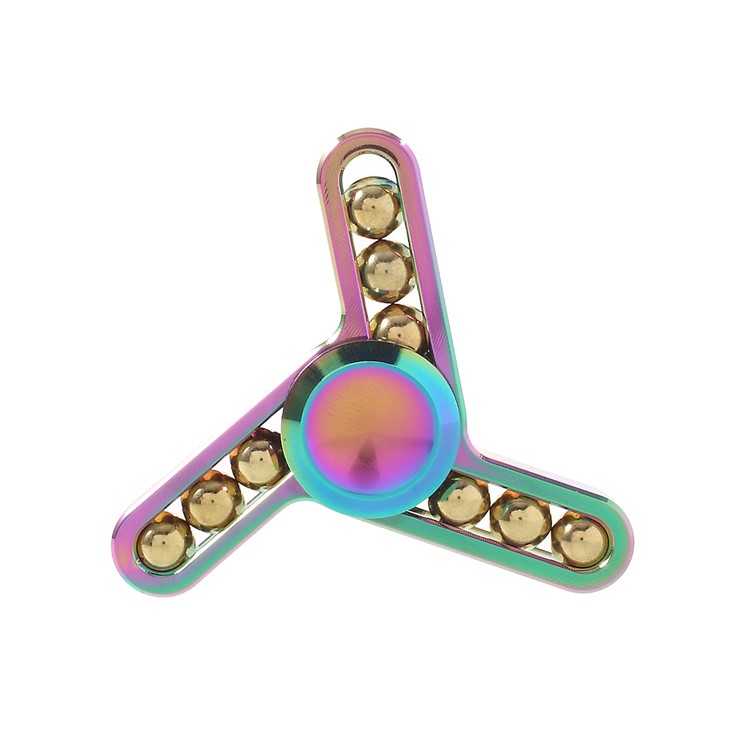 9 Steel Balls Colorized Tri-Spinner Fidget Toy Hand Spinner Fast Bearing-4